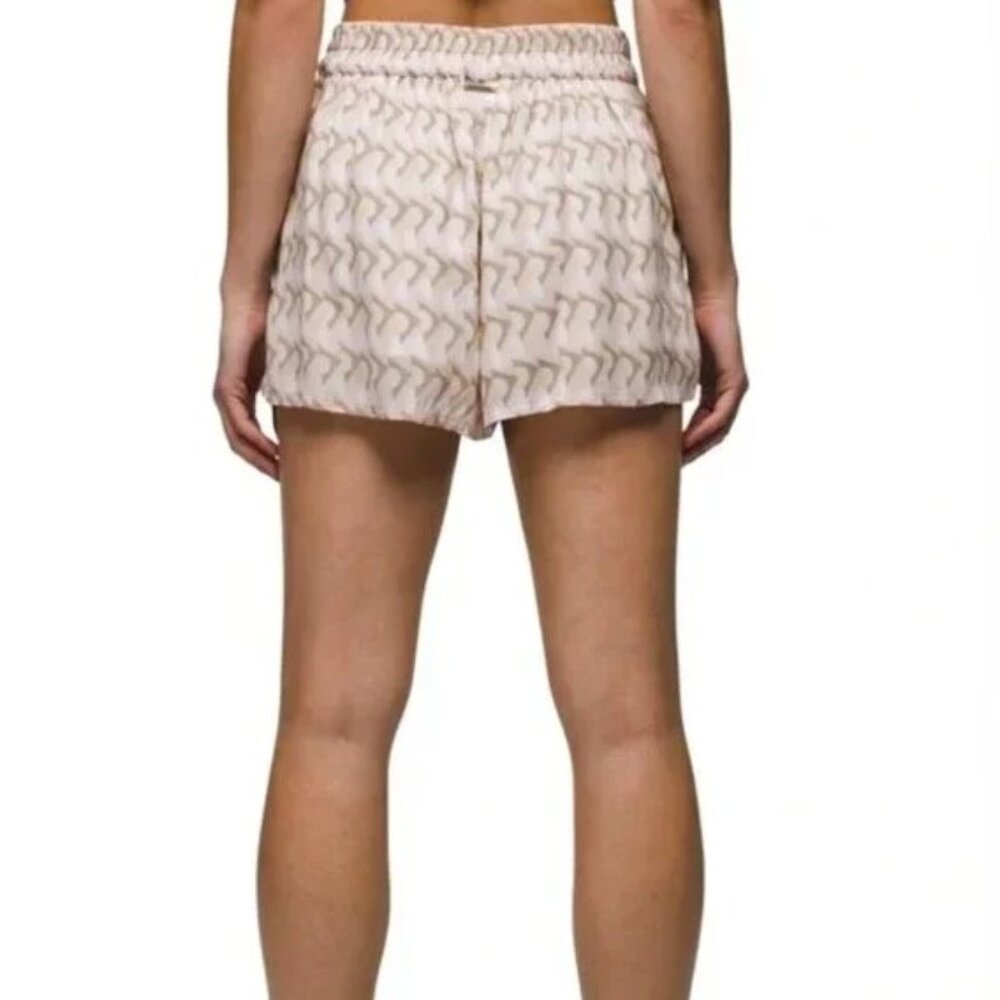 Prana Iguala Shorts In Willow Retro Geometric - Picture 3 of 12